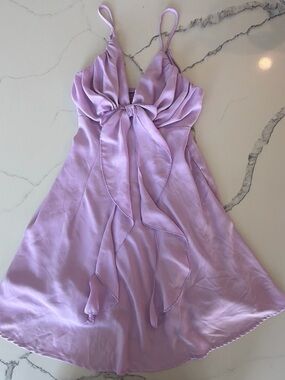 Hello Molly Lilac Mini Dress